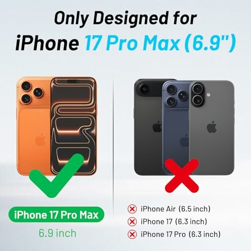 SUANDUCK Flip Wallet Case for iPhone 17 Pro Max