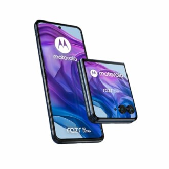 Motorola Razr 50 Ultra foldable smartphone with dual-screen display.